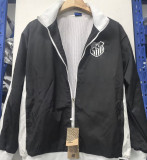 2025 Santos Black Retro Style Windbreaker