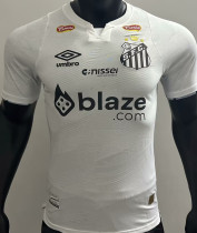 2024/25 Santos Home White Player Version Jersey （ALL PATCH)全广告