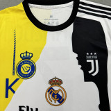 RONALDO #7 Club Combine Version Fans Soccer Jersey 黑色领