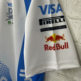 2025 Red Bull Racing F1 White Team T-Shirt  圆领