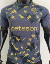 2025 Boca Third Black Player Version Soccer Jersey
