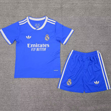 2025/26 RM Third Blue Kids Soccer Jersey