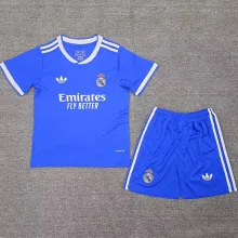 2025/26 RM Third Blue Kids Soccer Jersey