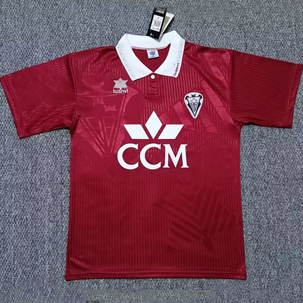 1994/95 Albacete Away Red Retro Soccer Jersey