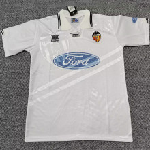 1999/2000 Valencia Home White Retro Soccer Jersey