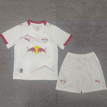 2025/26 RB L Home White Kids Soccer Jersey 莱比锡红牛