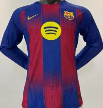 2025/26 BA Home Player Version Long Sleeve Soccer Jersey