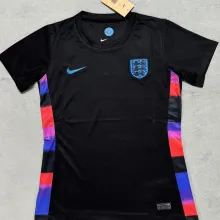 2025/26 England Away Black Women Soccer Jersey 女
