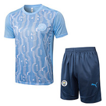 2025/26  Man City Light Blue Training Jersey(A Set)
