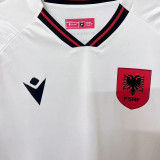 2025/26 Albania Away White Fans Soccer Jersey 阿尔巴尼亚