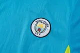 2025/26 Man City Blue Vest Training Jersey(A Set)