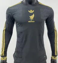 2025 Mexico Black Special Edition México de Oro Player Version Long Sleeve  Jersey