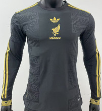2025 Mexico Black Special Edition México de Oro Player Version Long Sleeve  Jersey
