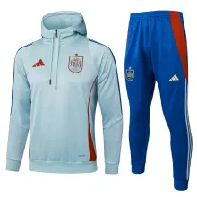 2025/26 Spain Light Green Hoody Thickened Fluff Zipper Jacket Tracksuit
