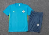 2025/26 Man City Blue Vest Training Jersey(A Set)