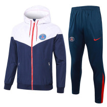 2025/26 PSG White Sapphire Blue Jacket Tracksuit