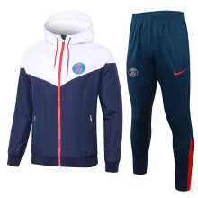 2025/26 PSG White Sapphire Blue Jacket Tracksuit