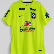 2020/21 Brazil Fluorescent Green Fans Short Jersey