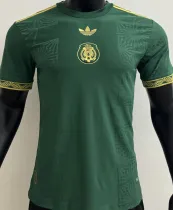 2025 Mexico Green Special Edition Player Version Soccer Jersey 胸前国微