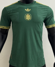 2025 Mexico Green Special Edition Player Version Soccer Jersey 胸前国微