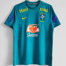 2021/22 Brazil Light Blue Soccer Jersey 圆领