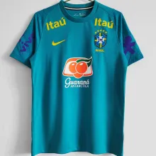 2021/22 Brazil Light Blue Soccer Jersey 圆领