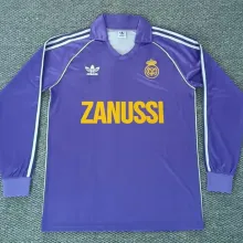 1984/85 RM Away Retro Long Sleeve Soccer Jersey