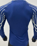 2024/25 PSG 4Th Blue Player Version Long Sleeve Soccer Jersey
