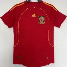 2008 Spain Home Red Retro Soccer Jersey