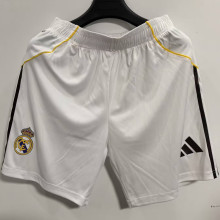 2025/26 RM Home White Player Version Shorts Pants 球员版
