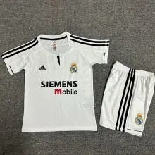 2003/04 RM Home White Retro Kids Soccer Jersey