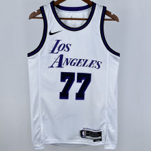 Lakers DONCIC #77 White City Edition NBA Jerseys