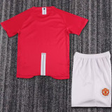 2007/08 M Utd Home Red Retro Kids Soccer Jersey League Version 联赛版