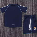 2005/06 RM Away Blue Retro Kids Soccer Jersey