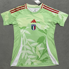 2025 Italy UEFA Women's Euro Green Away Women Soccer Jersey 女