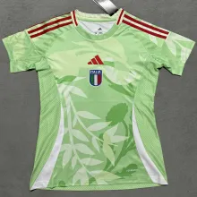 2025 Italy UEFA Women's Euro Green Away Women Soccer Jersey 女