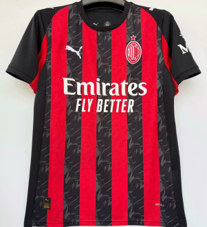 2025/26 AC Milan 1:1 Quality Home Fans Soccer Jersey