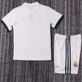 2016/17 RM Home White Retro Kids Soccer Jersey