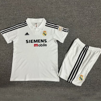 2002/03 RM Home White Retro Kids Soccer Jersey