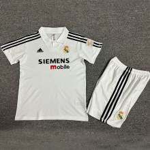 2002/03 RM Home White Retro Kids Soccer Jersey