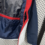 2025 NK Cotton Thickened warm Blue White Outdoor Jacket #P6加棉冲锋衣