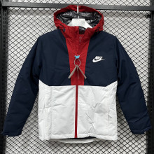 2025 NK Cotton Thickened warm Blue White Outdoor Jacket #P6加棉冲锋衣
