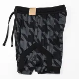 C2443 Jordan Black Grey Casual Short Pants
