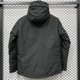 2025 PSG Jordan Cotton Thickened warm Black Outdoor Jacket #P2加棉冲锋衣