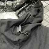 2025 PSG Jordan Cotton Thickened warm Black Outdoor Jacket #P2加棉冲锋衣