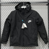 2025 NK Cotton Thickened warm Black Outdoor Jacket #P6加棉冲锋衣
