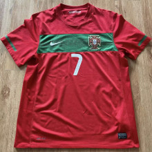2010 Portugal Home Red Retro Soccer Jersey