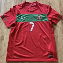 2010 Portugal Home Red Retro Soccer Jersey