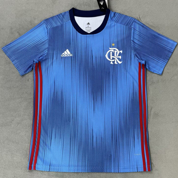 2021 Flamengo Blue Retro Soccer Jersey