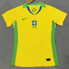 2025/26 Brazil Home Yellow Women Soccer Jersey  女